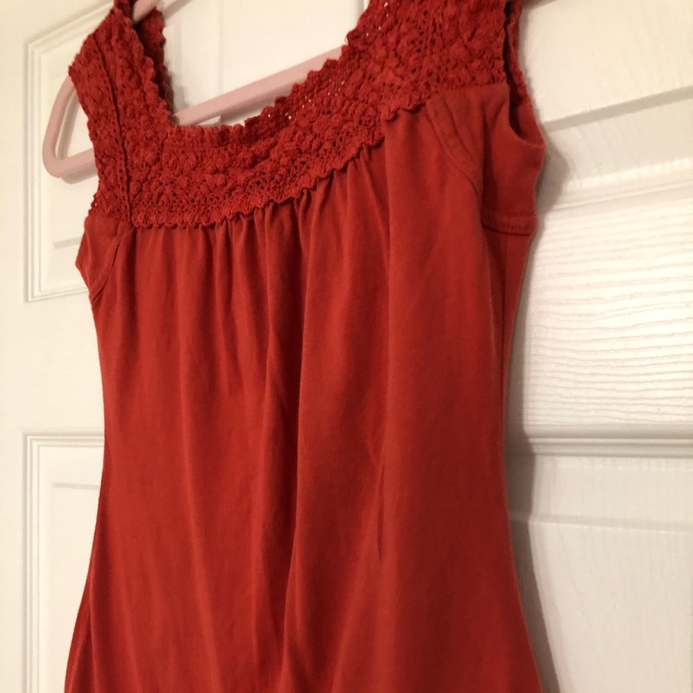 Maurices dark orange tank top small
